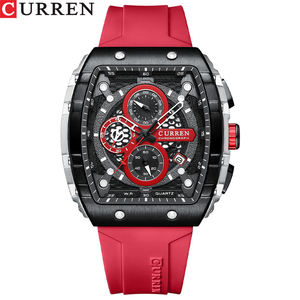 Montre de luxe pour homme 8442, étanche, à quartz, cadran rond, bracelet en acier inoxydable, avec affichage de la date et verre en cristal, style sport - Product Image 4