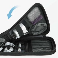 Organisateur de technologie électronique imperméable personnalisé pour les voyages, pochette de rangement pour câbles USB, accessoires, sac de kit technologique pour carte SD, câbles