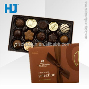 Tapa y la Base de la caja de regalo de Chocolate <span class=keywords><strong>Gourmet</strong></span> trufas Regalo De vacaciones en tienda de venta al por menor - Product Image 1