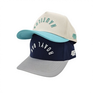 Gorra de Béisbol de Cinco Paneles en Dos Tonos, Más Vendida, con Logotipo Bordado Personalizado, MOQ Bajo, OEM, Suministro Confiable de Fábrica Profesional - Product Image 2