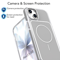 Étui de téléphone robuste magnétique haute résistance pour iPhone 15 Plus, double couche, protection antichoc, protection intégrale du corps