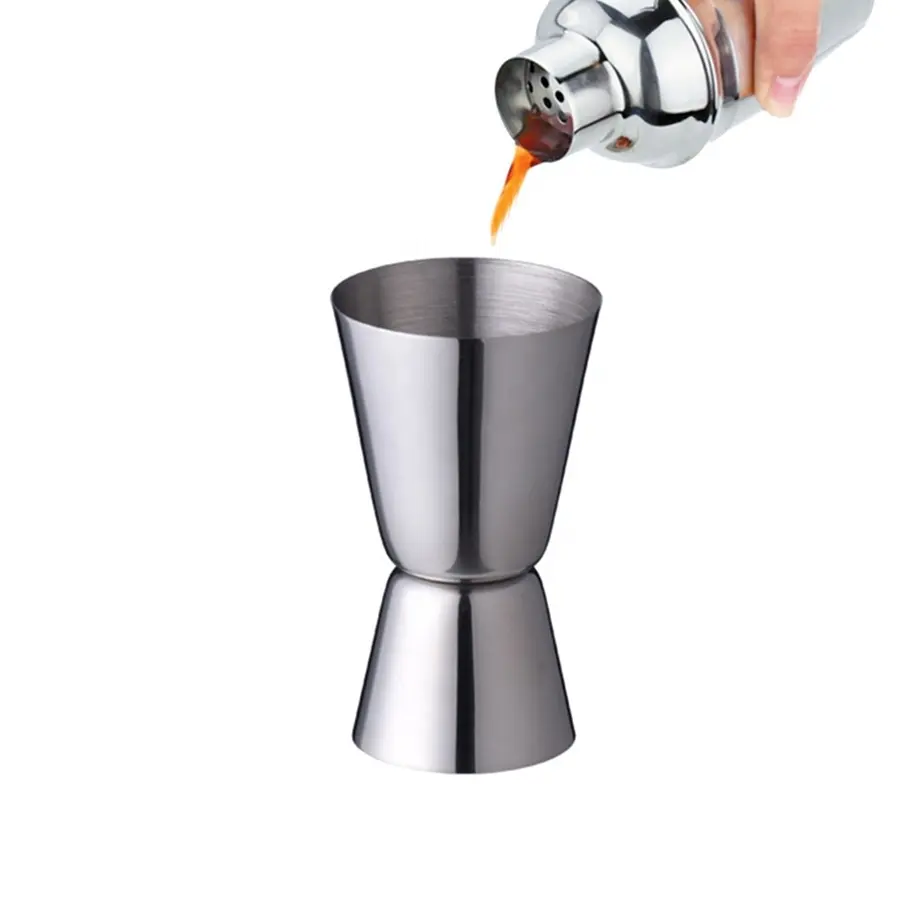 Accessoires de Bar Cocktail Mesure Liqueur Jiggers Pon En Acier Inoxydable Double Jiggers Bar Jiggers