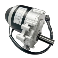 250W 350W 24V 75rpm 120rpm Motor DC Gear Brushed Kecepatan Rendah Poros Panjang dengan Rem Elektromagnetik untuk Peralatan Rumah Tangga Kipas Kapal