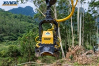 Machine forestière XUVOL pour l'abattage, la coupe, le dépeeling et le débardage du bois, grappin forestier, abatteuse d'arbres, coupe-bûches