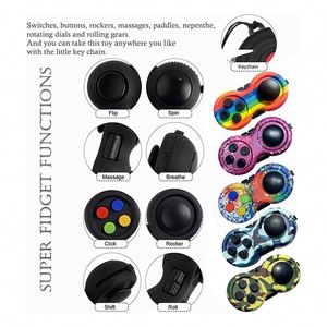 Lot de jouets Fidget Switch Clicker, Fidget Pad, pour soulager le grattage cutané, stimulation sensorielle, anti-stress, éducatifs, en caoutchouc et métal - Product Image 6