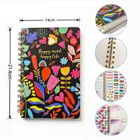 Carnet de notes créatif en spirale avec autocollants, agenda personnalisé pour étudiants mexicains, femmes et marché de la papeterie