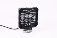 Phare de voiture LED carré haute luminosité Yongyou en aluminium, 10 lentilles, 100W, faisceau clair, installation facile, pour vélo électrique et trottinette