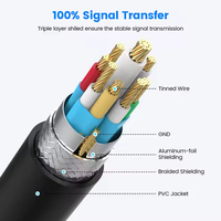 1,2 M 4 en 1 Dual USB2.0 Cable de alimentación Extensión Datos de carga Adaptador OTG Divisor USB Macho a USB Hembra Cable de extensión
