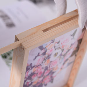 Fleur sèche Pin Présentoir mural moderne en bois massif Noir 6x8 8x10 Double face Deux verres Cadre <span class=keywords><strong>photo</strong></span> en bois transparent - Product Image 1