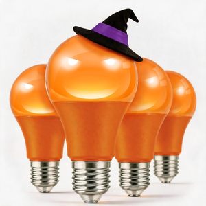 Ampoule LED A19 de couleur rouge avec culot B22/E26/E27 pour l'éclairage décoratif de fêtes en intérieur - Product Image 1