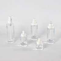 Flacon compte-gouttes en verre ambré de luxe personnalisé à fond épais 30 ml pour sérum, flacon compte-gouttes épais 1 oz pour huile essentielle, flacon cosmétique sérigraphié 10 ml