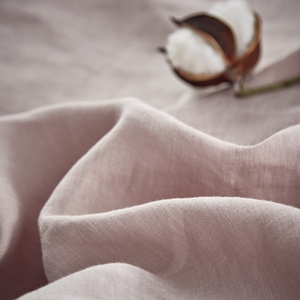 Parure de lit en lin naturel français certifié GOTS 100% lin européen, couleur unie, vente en gros - Product Image 3