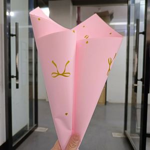 Papier d'emballage pour bouquet de fleurs imprimé avec un motif de nœud papillon, 20 pièces/paquet, pour les fournitures de magasins de fleurs et d'artisanat - Product Image 6