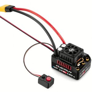 Contrôleur de vitesse Lipo QUICRUN WP 10BL120 G2 120A 2-4S Brushless ESC Sensorless pour voiture RC 1/10 1/12 Fabriqué en CN/GUA - Product Image 3