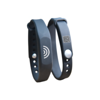 Bracelet en silicone RFID NFC avec puce QR, modèle de paiement NFC, bracelets en silicone