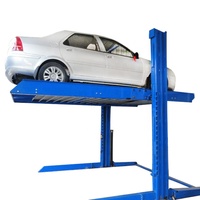 Vente chaude 2 voitures deux poteaux ascenseur de stationnement de voiture ascenseur de stationnement empilable de voiture