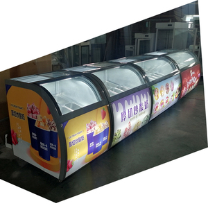 Bancone barile di Gelato e pentole quadrate Gelato raffreddamento diretto frigorifero <span class=keywords><strong>vetrina</strong></span> Display - Product Image 4