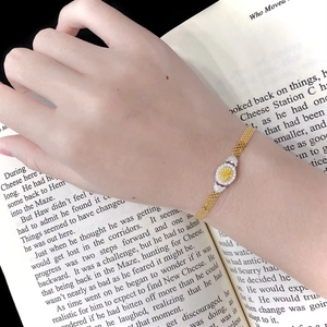ซินฟลาย ขายส่งเครื่องประดับแฟชั่น กำไลข้อมือทองคำแท้ 18K สีเหลือง 0.40 กะรัต Au750 เครื่องประดับชั้นดี กำไลแบบสั่งทำ - Product Image 2