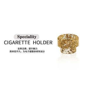 Porte-cigarette en résine scintillante, embout 810, accessoire de fumée, filtre rond jetable, style luxueux - Product Image 2