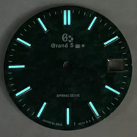 Nouveau cadran GS, cadran et aiguilles de montre de plongée lumineux modifiés pour le mouvement NH35, cadran lumineux bleu glace