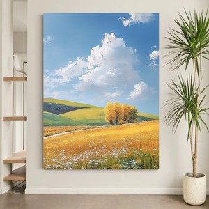 Hand Painted Oil <b>Painting</b> Landscape Modern Home Decor Wall Art <b>For</b> Living Room Entrance Hall 100% Handmade No <b>Frame</b> - Product Image 1
