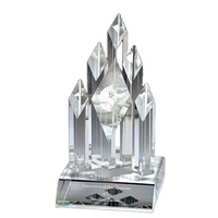 Grand trophée en cristal multi-Pointes pour entreprise pionnière / entreprise innovante