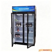 Vitrine réfrigérée commerciale pour boissons avec porte vitrée – Présentoir réfrigéré pour jus, boissons et lait