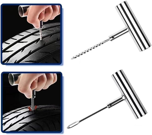 مجموعة إصلاح الإطارات الأوتوماتيكية الشاقة للطوارئ لعربات السيارات أداة يدوية لرافعة الإطارات برشام أداة لايحتاج لصقة الإطارات - Product Image 2