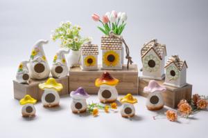 Micro Paysage Porcelaine Décorations Petit Blanc Lumineux <span class=keywords><strong>Maison</strong></span> <span class=keywords><strong>De</strong></span> Noë<span class=keywords><strong>l</strong></span> Nouvel An Céramique Décoration Graduation Ramadan Cadeau - Product Image 3