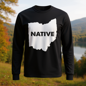 T-shirt a maniche lunghe Native Ohio State Pride Outline - Product Image 3