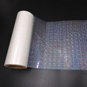 Pellicola per laminazione termica a <span class=keywords><strong>Film</strong></span> olografico Bopp con motivo a stella trasparente - Product Image 3