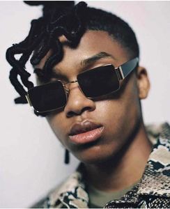 Hot Selling Fashion New Arrivals Small Frame <b>Black</b> <b>Sunglasses</b> UV400 <b>Rectangle</b> <b>Sunglasses</b> for Men 2021 - Product Image 1