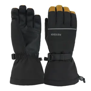 Hoge Kwaliteit Custom Sneeuw Handschoenen Waterdicht 3M Ski Handschoenen Gauntlet Sneeuwscooter Handschoenen Outdoor