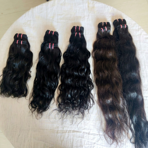 ผมต่อแบบมีผมเรมี่บริสุทธิ์ผมคน100% แบบไม่ผ่านกระบวนการผมดิบแบบมีผมเป็นลอนแบบพรีเมี่ยมจากอินเดีย - Product Image 1