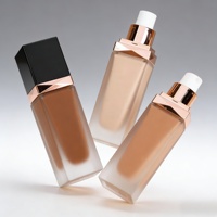 Crème hydratante vegan naturelle à couvrance totale, imperméable, anti-brillance, fond de teint mat foncé 30 ml, tous types de peau, marque privée américaine