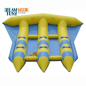 Hot bán Fly cá thể thao dưới nước Inflatable đôi towable thuyền chuối để bán PVC thể thao dưới nước trò chơi