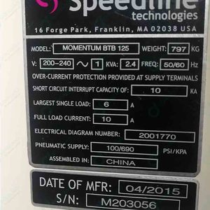 Speedline mpm เครื่องพิมพ์ลายฉลุ BTB125โมเมนตัม - Product Image 4
