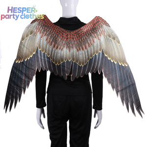 HESPER Disfraz de Carnaval, Mardi Gras, Halloween para Niñas, Disfraz Popular de Talla Grande, Accesorios de Disfraz, Alas de Águila de Plumas, Alas de Ángel - Product Image 2