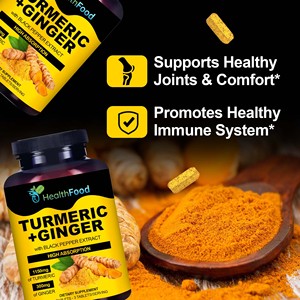 Comprimés de Curcuma et Gingembre Marque Blanche pour l'Extrait de Curcuma Favorisant l'Activité Antioxydante – Complément Curcuma et Gingembre - Product Image 5
