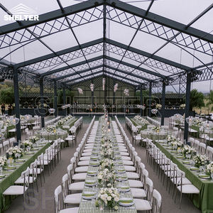 Marco transparente Lugar de la boda Marquee Party Tente Pared de vidrio Atrio Evento Carpa comercial para restaurante Ceremonia de matrimonio - Product Image 6