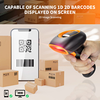 Lecteur de codes-barres portable Netum OEM Factory 1D 2D USB filaire et sans fil EAN QR, lecteur de codes-barres manuel