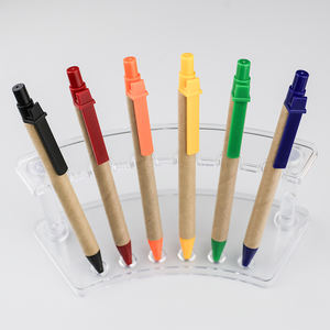 Sites d'achat en ligne les moins chers Stylo en papier promotionnel Stylo à bille en papier recyclé personnalisé avec papier à rouler - Product Image 6