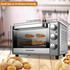 Suitable Fits 6-slice Bread 12-inch Pizza Countertop <b>Toaster</b> Oven with Convection Toast Bake Broil Function - Product Image 5