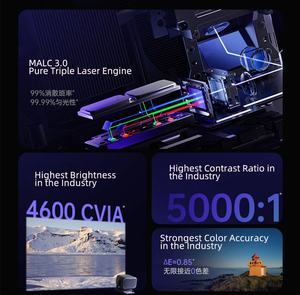 Projecteur laser triple JMGO N3 Series MALC 3.0, haute luminosité, 4K Ultra HD, <span class=keywords><strong>cinéma</strong></span> maison intelligent avec mémoire automatique 3D ToF - Product Image 3