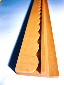 Bordure décorative festonnée en bois pour cadre, bordure de montage en acrylique pour présentoir et cadre de signalisation - Product Image 1
