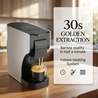 Machine à café professionnelle 3-en-1 à capsules ESE, expresso commercial avec écran tactile, électrique, en plastique