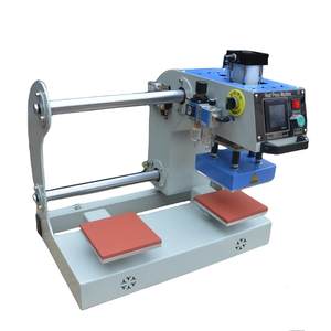 सिलिकॉन एम्बूसिंग टी-शर्ट गर्मी प्रेस मशीन डबल आयरन स्वचालित लोगो मुद्रण के लिए न्यूमेटिक प्रेरित - Product Image 3