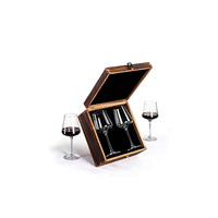 Boîte cadeau en bois pour couples, coffret à vin en bois idéal pour mariage, fiançailles, anniversaire, cadeau de fête