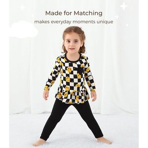 Leggings en bambou pour fillette, extensibles, longueur cheville, doux, tailles 2-5 ans, vente en gros - Product Image 2