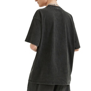 Cotton Printing 100% Cotton Hip Hop <b>Drop</b> Shoulder Oversize <b>Acid</b> Wash Vintage t Shirts - Product Image 3